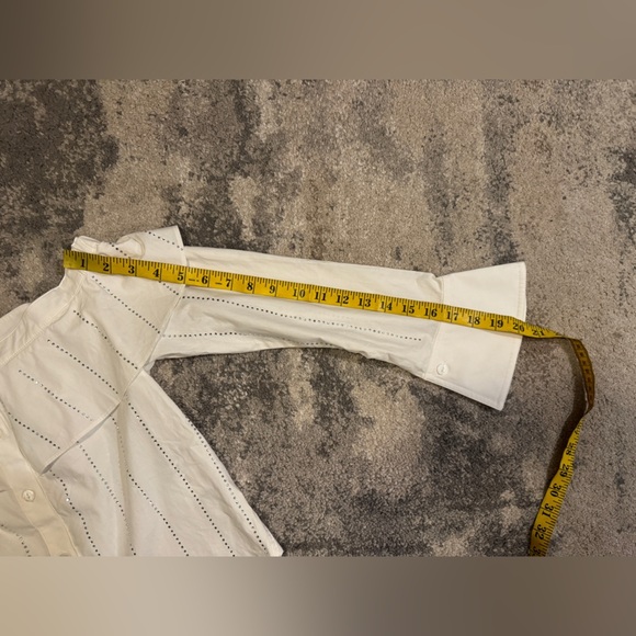 Zhang White Off-Shoulder Women's Top - Picture 10 of 10